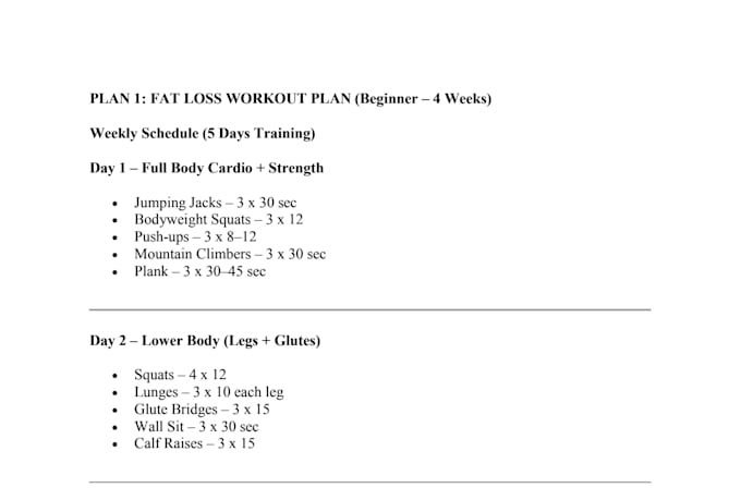 create a personalized workout plan for weight loss or muscle gain